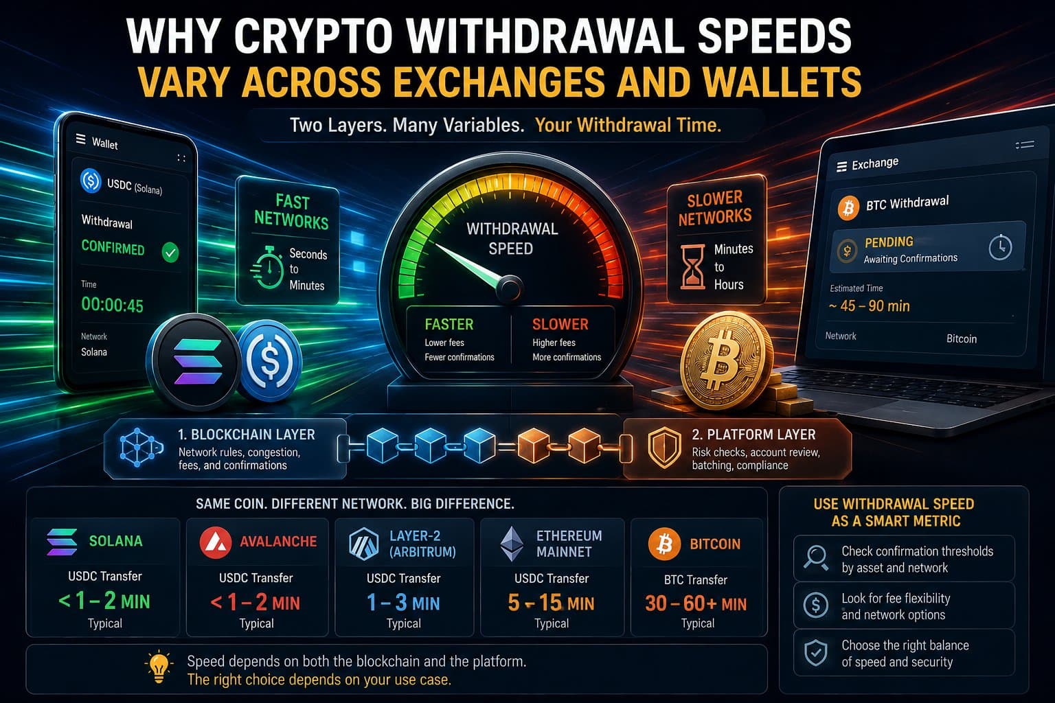 Why Crypto Withdrawal Speeds Vary Across Exchanges And Wallets